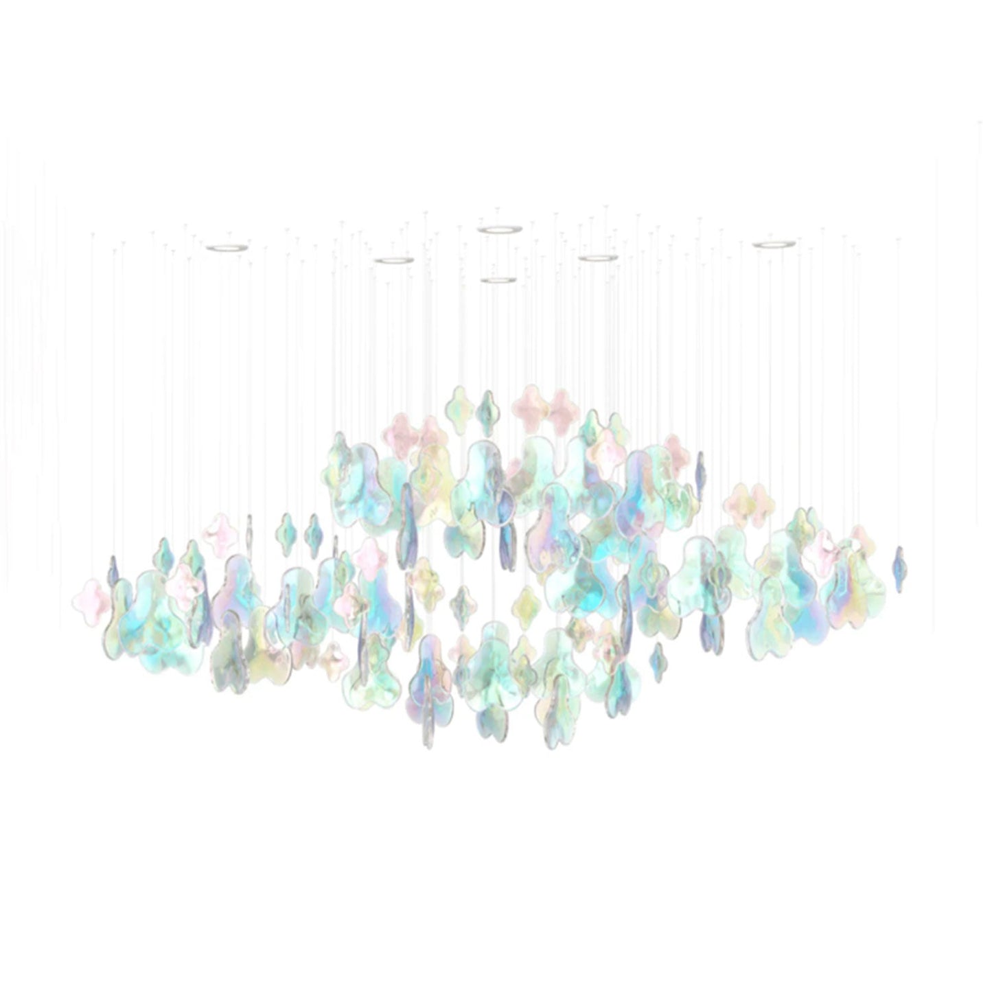 Galaxy Iris Iridescent Blossom Chandelier