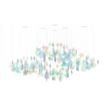 Galaxy Iris Iridescent Blossom Chandelier