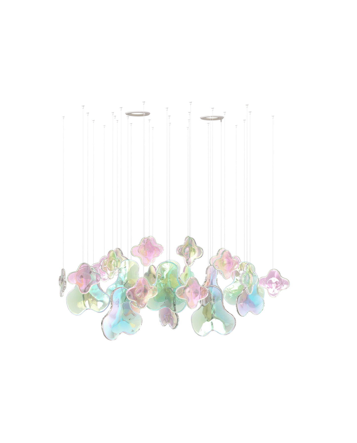 Galaxy Iris Iridescent Blossom Chandelier
