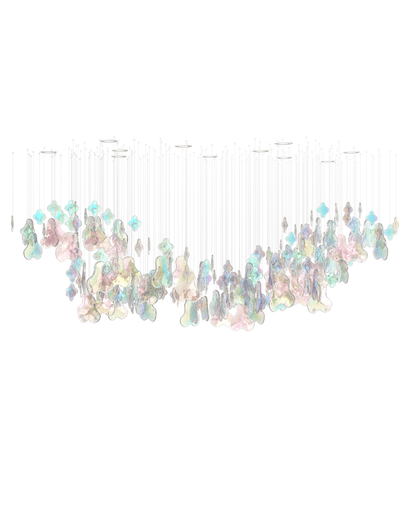 Galaxy Iris Iridescent Blossom Chandelier