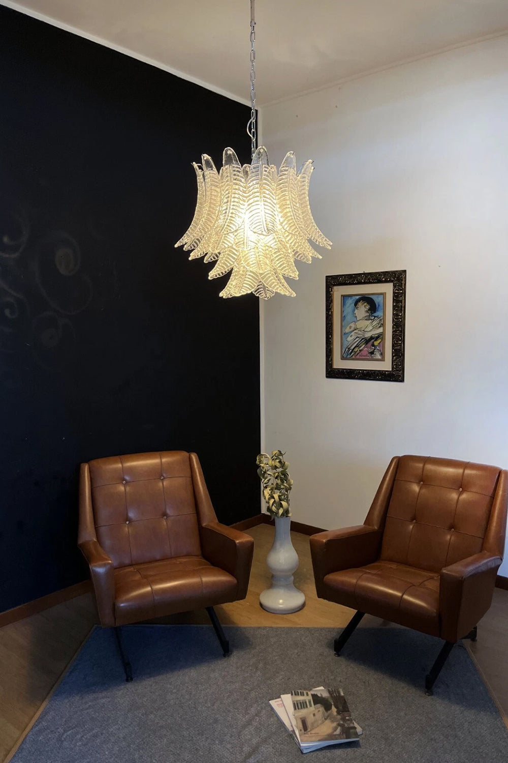 Italian Art Leaf Chandelier - view 3 | morylighting