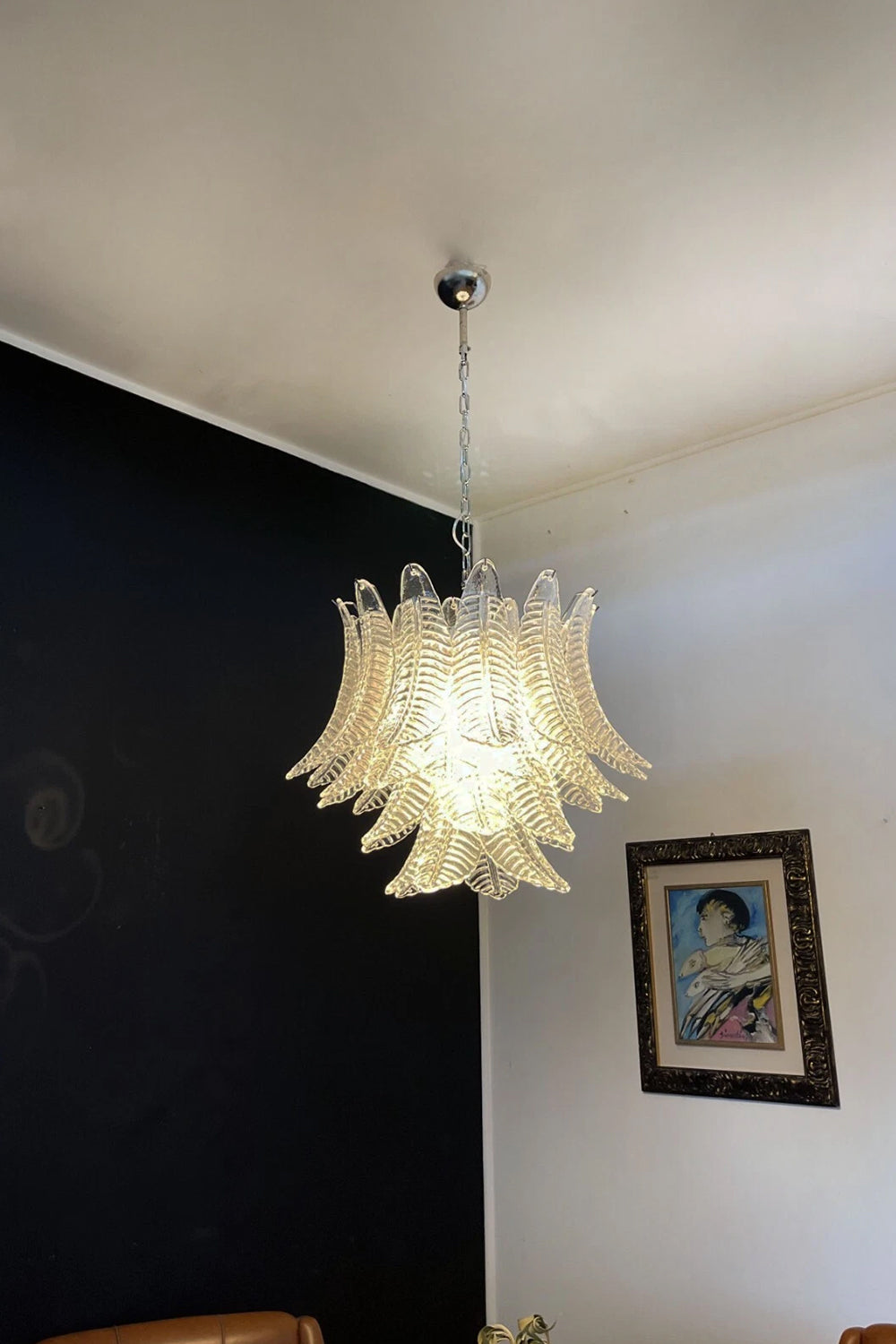 Italian Art Leaf Chandelier - view 7 | morylighting