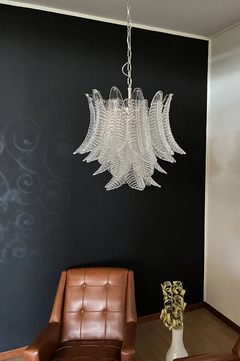 Italian Art Leaf Chandelier - view 8 | morylighting