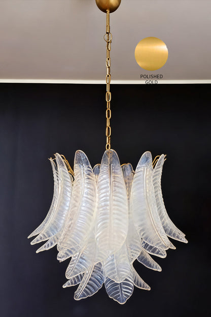 Italian Art Leaf Chandelier - view 25 | morylighting
