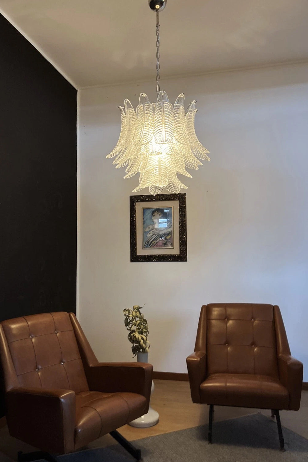 Italian Art Leaf Chandelier - view 4 | morylighting