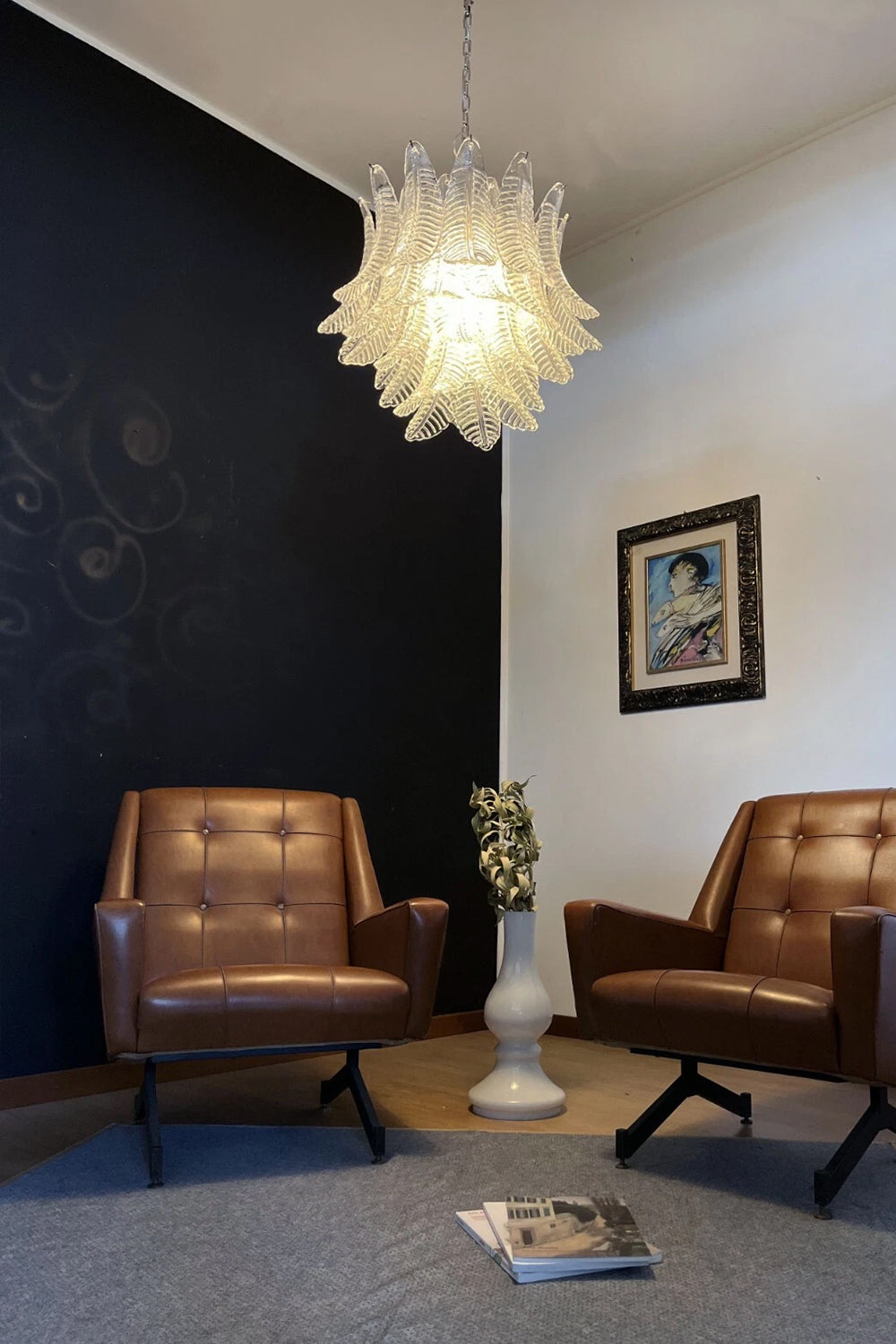 Italian Art Leaf Chandelier - view 5 | morylighting