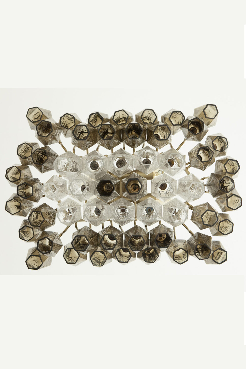 Italian Art Poliedri Glass Chandelier - view 15 | morylighting