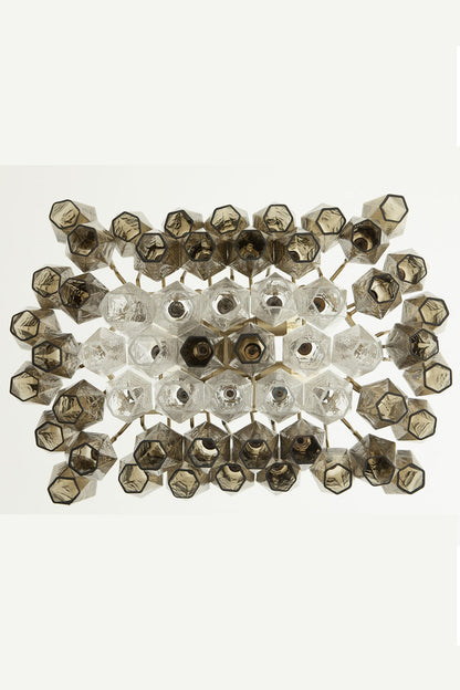 Italian Art Poliedri Glass Chandelier - view 15 | morylighting