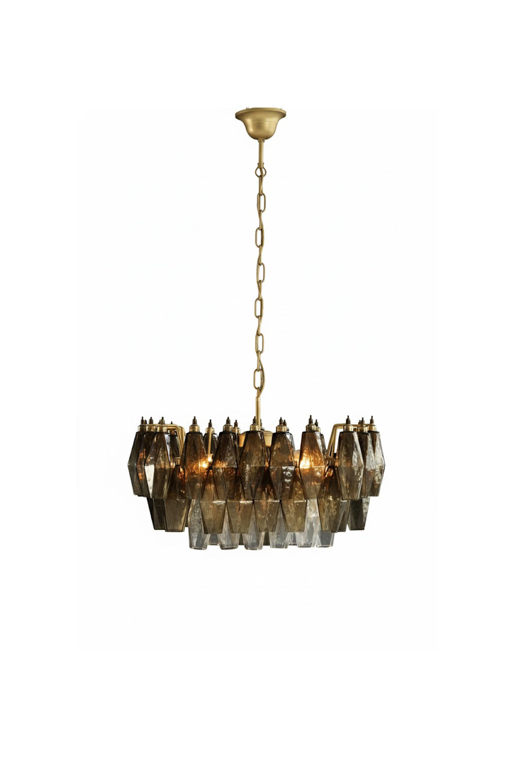 Italian Art Poliedri Glass Chandelier | morylighting