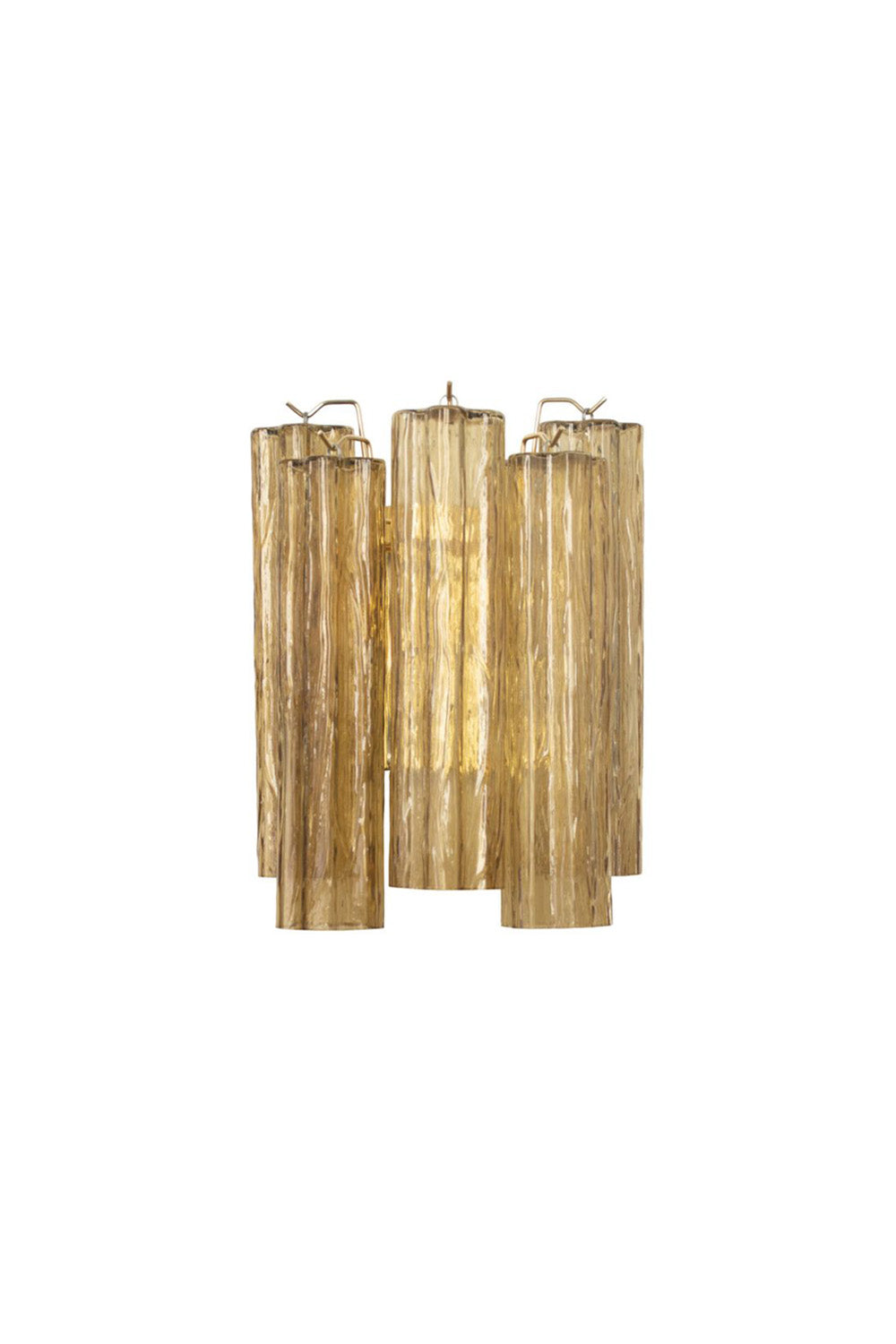 Italian Art amber glass tube wall lamp | morylighting