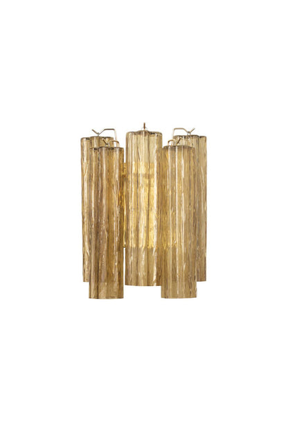 Italian Art amber glass tube wall lamp | morylighting