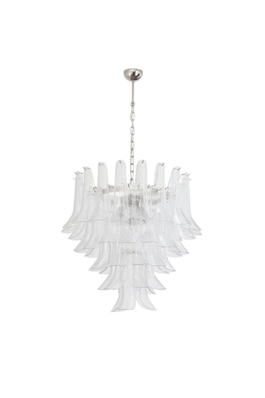 Art glass petal chandelier | morylighting