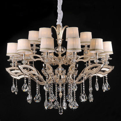 Maria Crystal Classic Chandelier 44" 18 Lights - morylighting