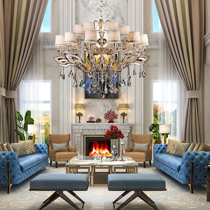 Maria Crystal Classic Chandelier 44" 18 Lights - morylighting