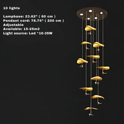 Jenissa Vintage Staircase Chandelier  Seus Lighting