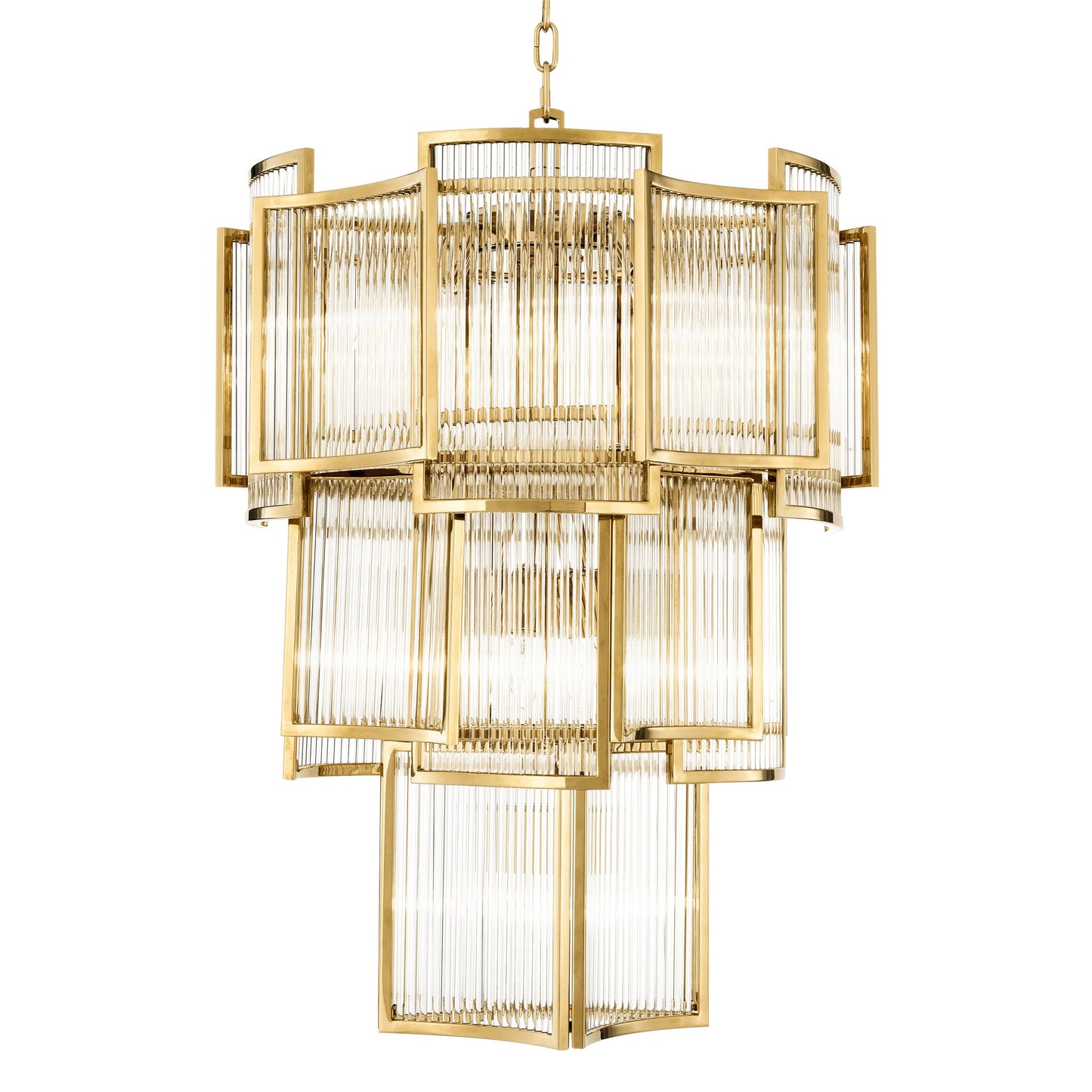 Jet Set Modern Chandelier - Gold/Nickel/Antique Brass