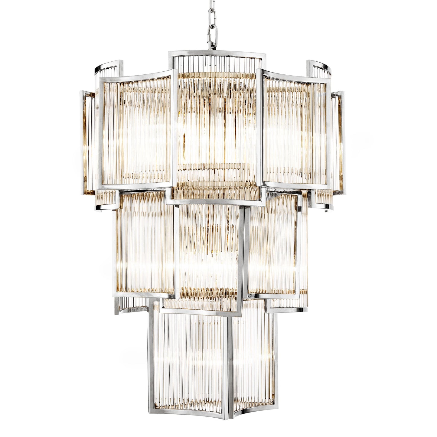 Jet Set Modern Chandelier - Gold/Nickel/Antique Brass