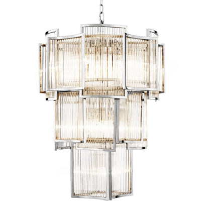 Jet Set Modern Chandelier - Gold/Nickel/Antique Brass
