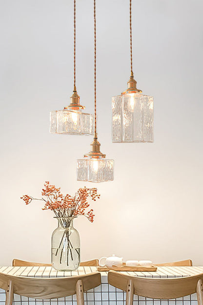 Jewel Square Glass Pendant Lamp - view 19 | morylighting