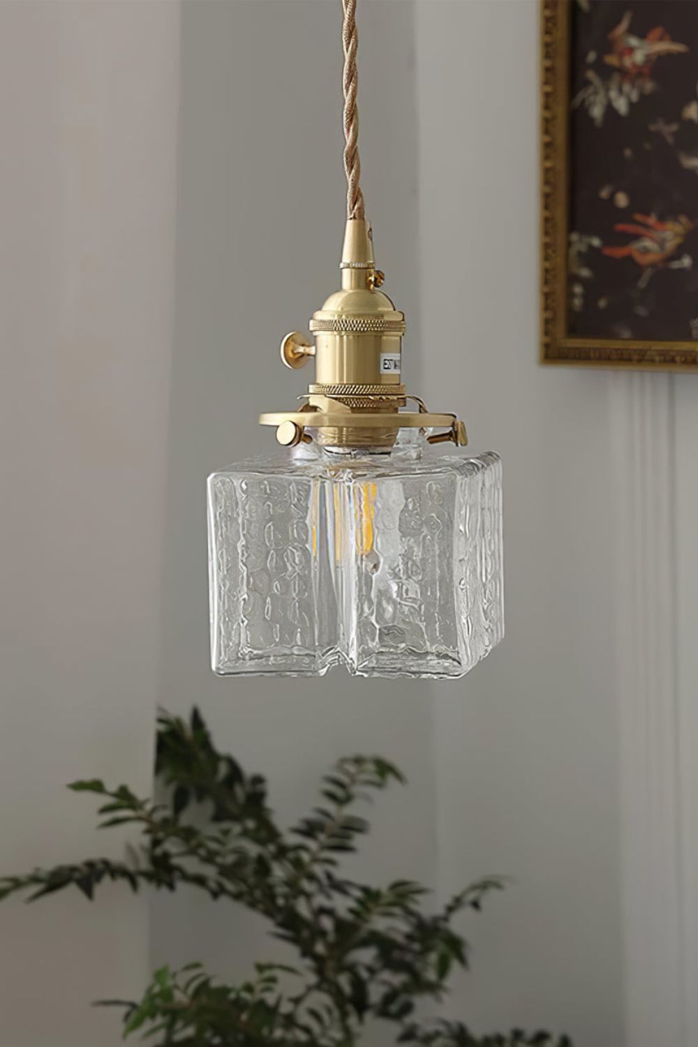 Jewel Square Glass Pendant Lamp - view 18 | morylighting