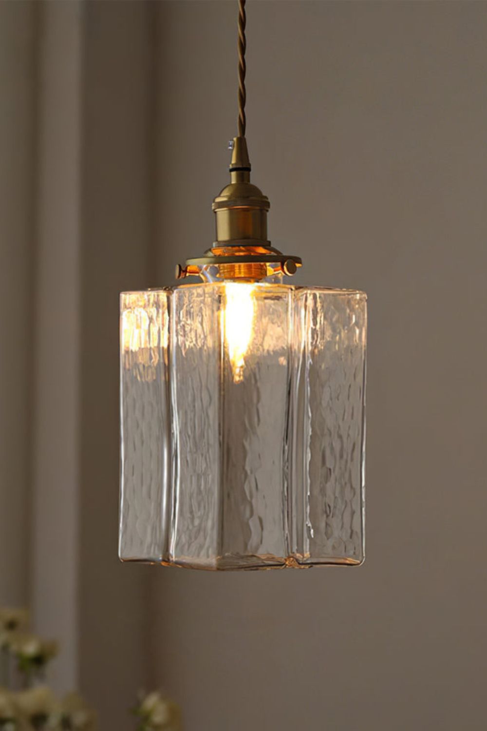 Jewel Square Glass Pendant Lamp - view 7 | morylighting