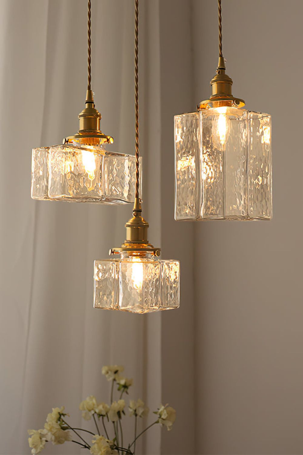 Jewel Square Glass Pendant Lamp - view 13 | morylighting