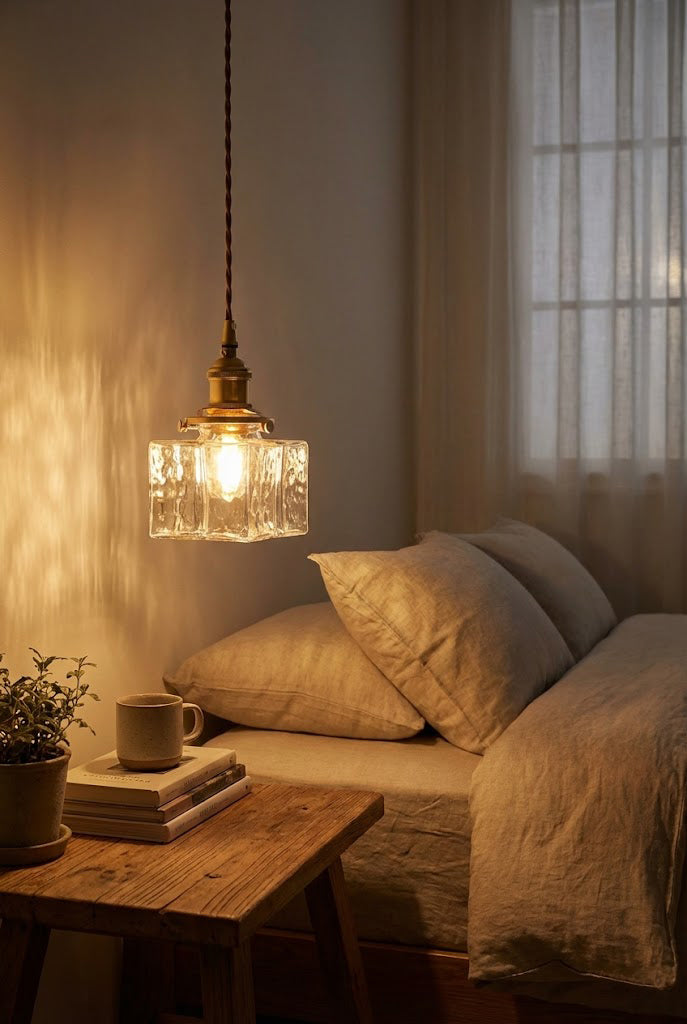 Jewel Square Glass Pendant Lamp - view 12 | morylighting