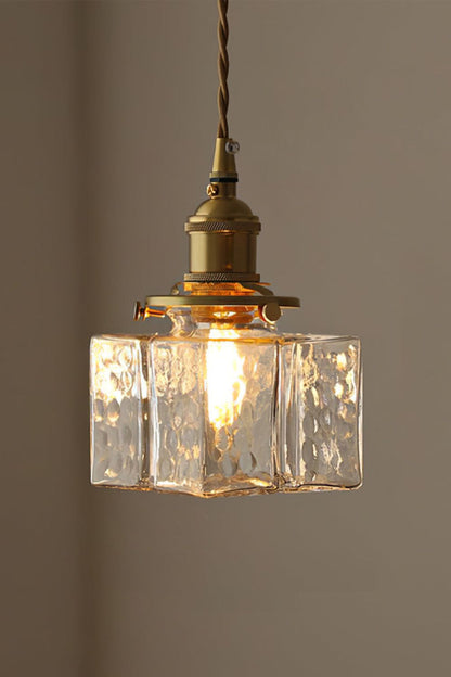Jewel Square Glass Pendant Lamp - view 5 | morylighting