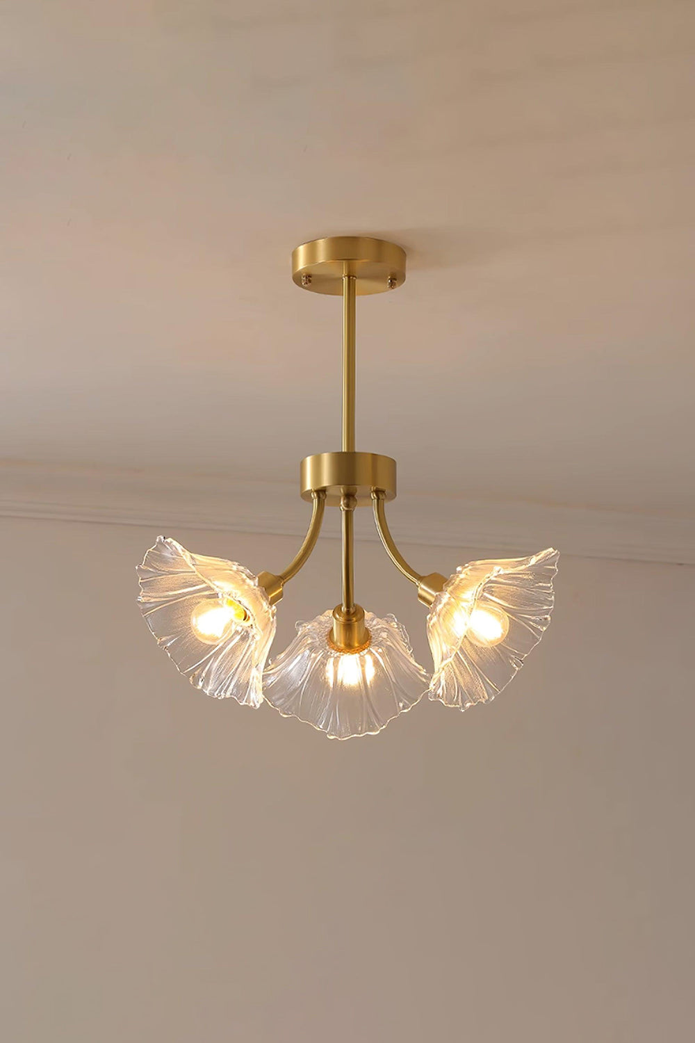 Kalin Blossom Petal Glass Chandelier - view 10 | morylighting