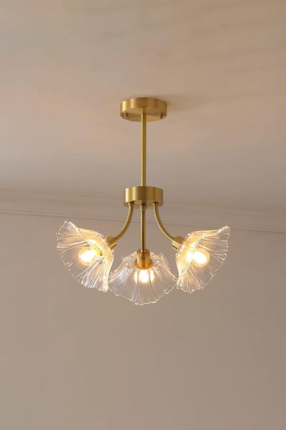 Kalin Blossom Petal Glass Chandelier - view 10 | morylighting
