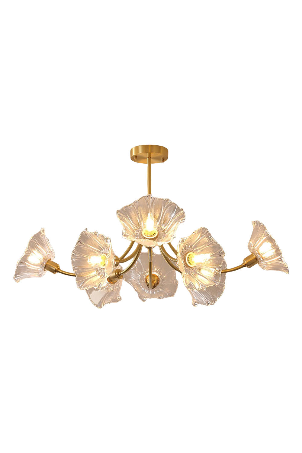 Kalin Blossom Petal Glass Chandelier | morylighting