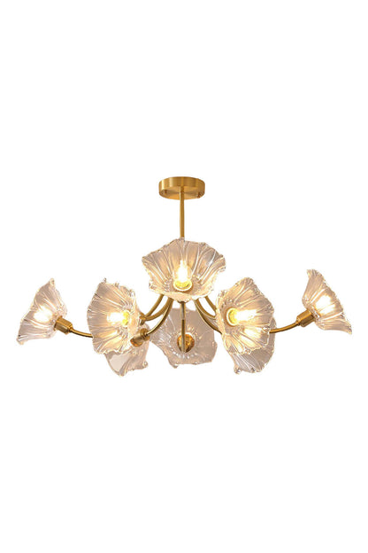 Kalin Blossom Petal Glass Chandelier | morylighting