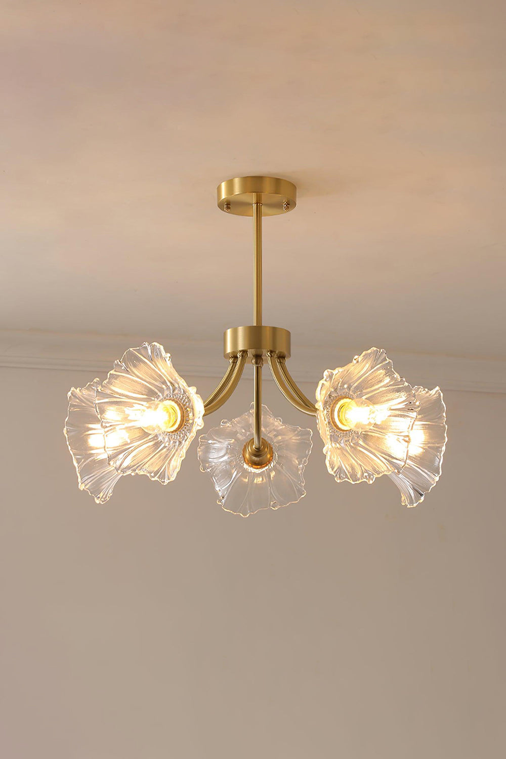 Kalin Blossom Petal Glass Chandelier - view 11 | morylighting
