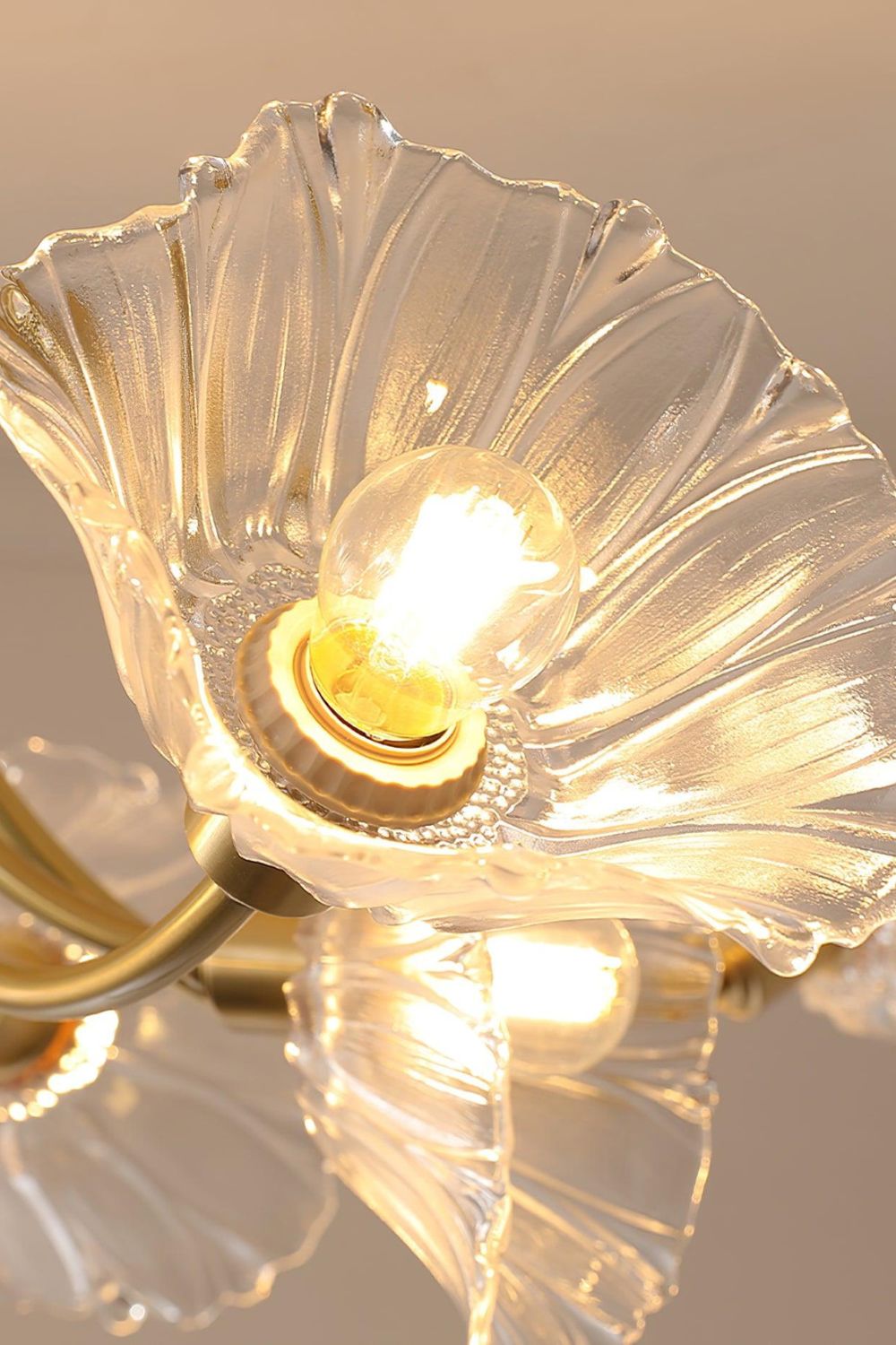 Kalin Blossom Petal Glass Chandelier - view 7 | morylighting