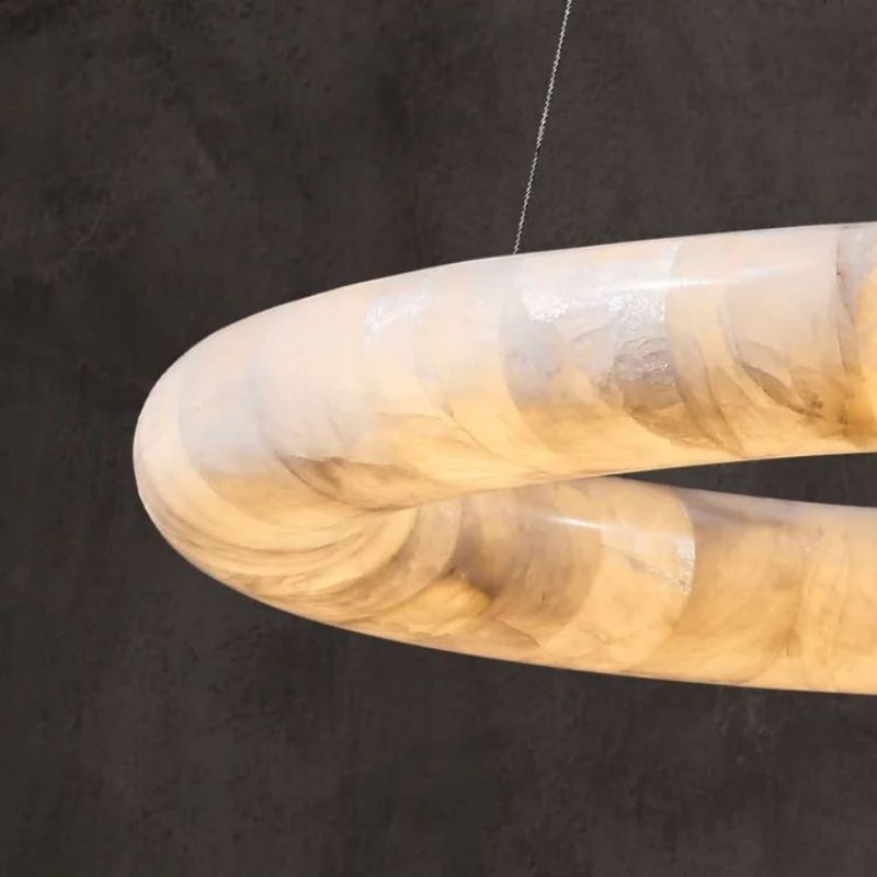 Karen Alabaster Ring Chandelier