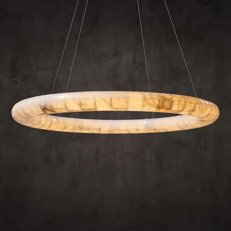Karen Alabaster Ring Chandelier