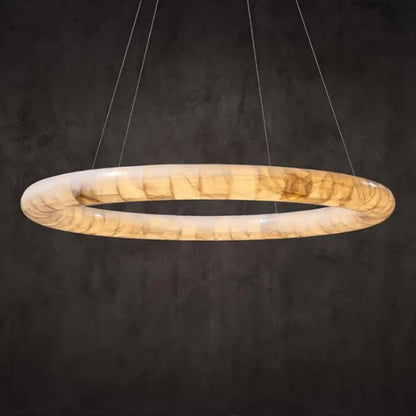 Karen Alabaster Ring Chandelier
