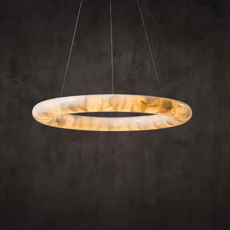 Karen Alabaster Ring Chandelier