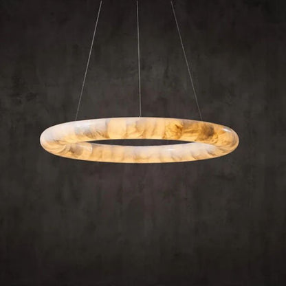 Karen Alabaster Ring Chandelier