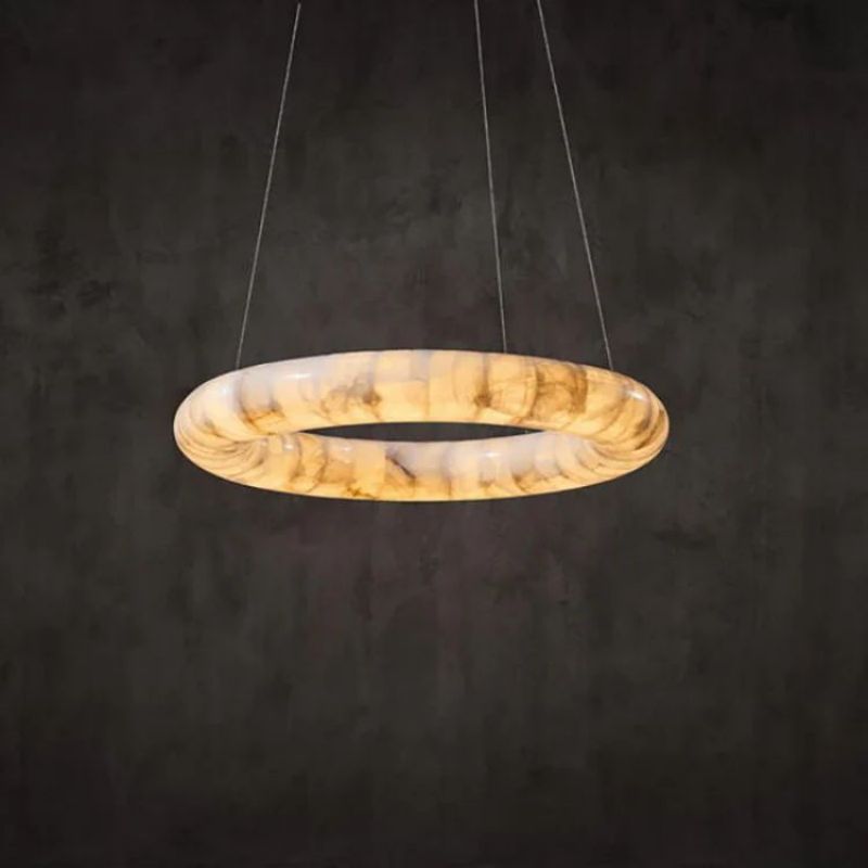Karen Alabaster Ring Chandelier