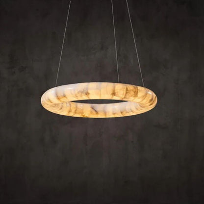 Karen Alabaster Ring Chandelier