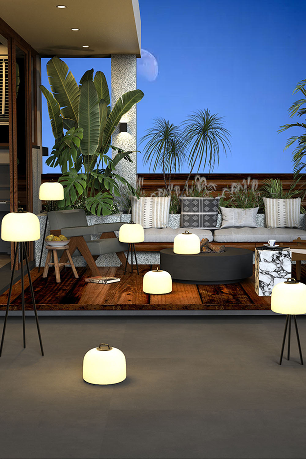 Kettle Tripod Rechargeable Floor Lamp - view 6 | morylighting