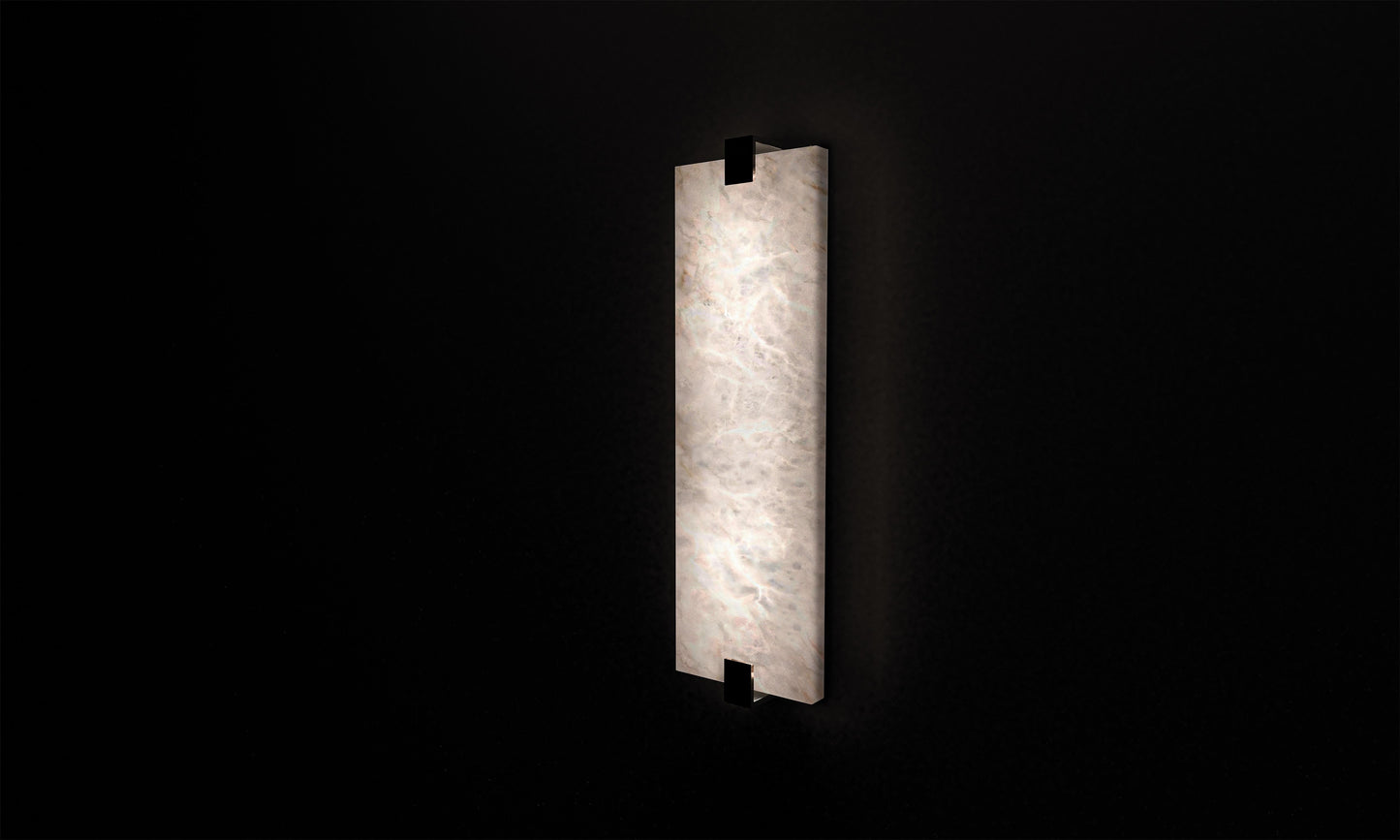 Morylighting Aura Alabaster Wall Sconce - Background Shot