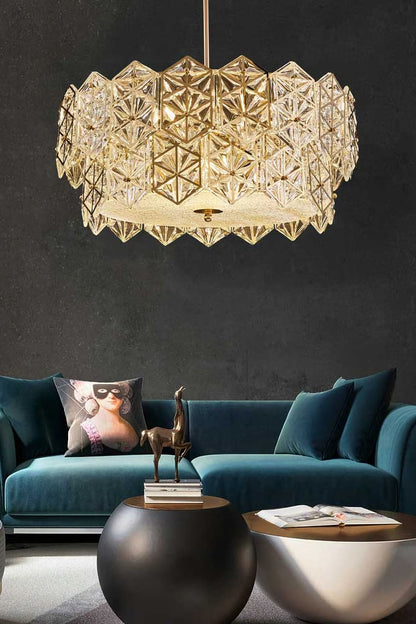Kinkeldey Crystal Prism Chandelier - morylighting