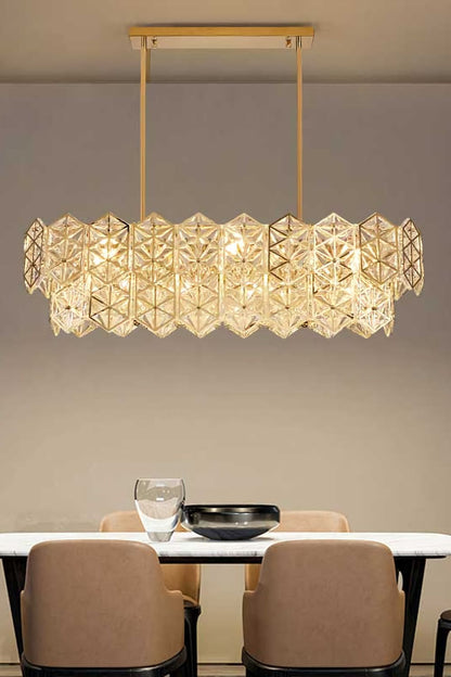 Kinkeldey Crystal Prism Chandelier - morylighting