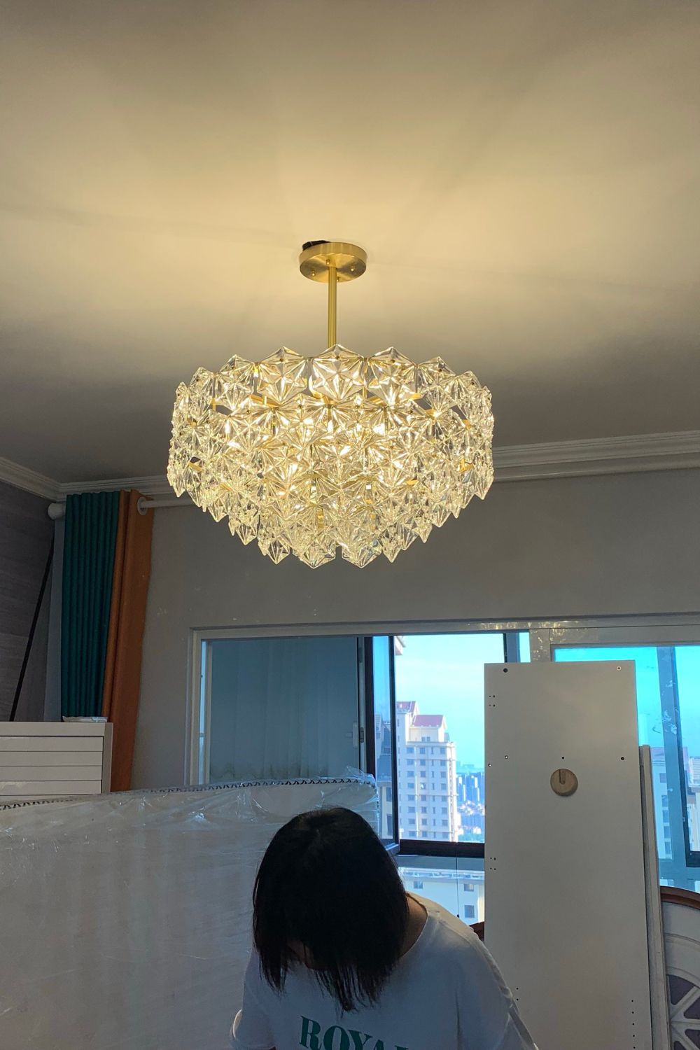 Kinkeldey Crystal Prism Chandelier - morylighting
