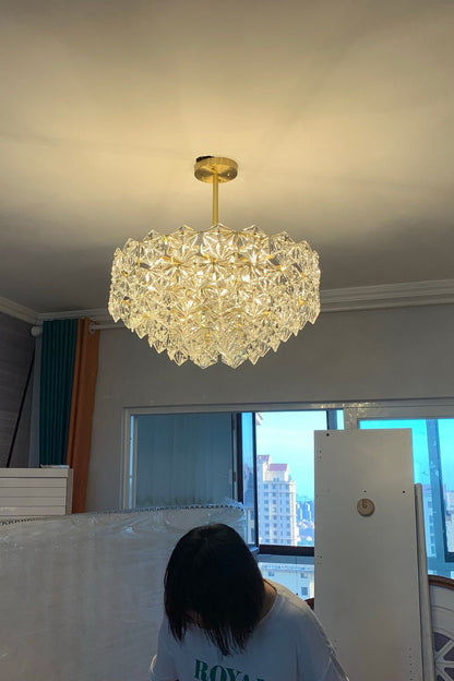 Kinkeldey Crystal Prism Chandelier - morylighting