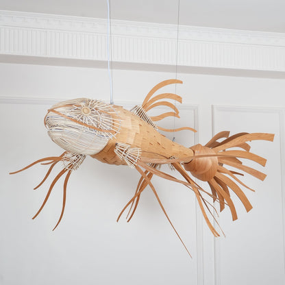 Koi Crystal Spiral Chandelier