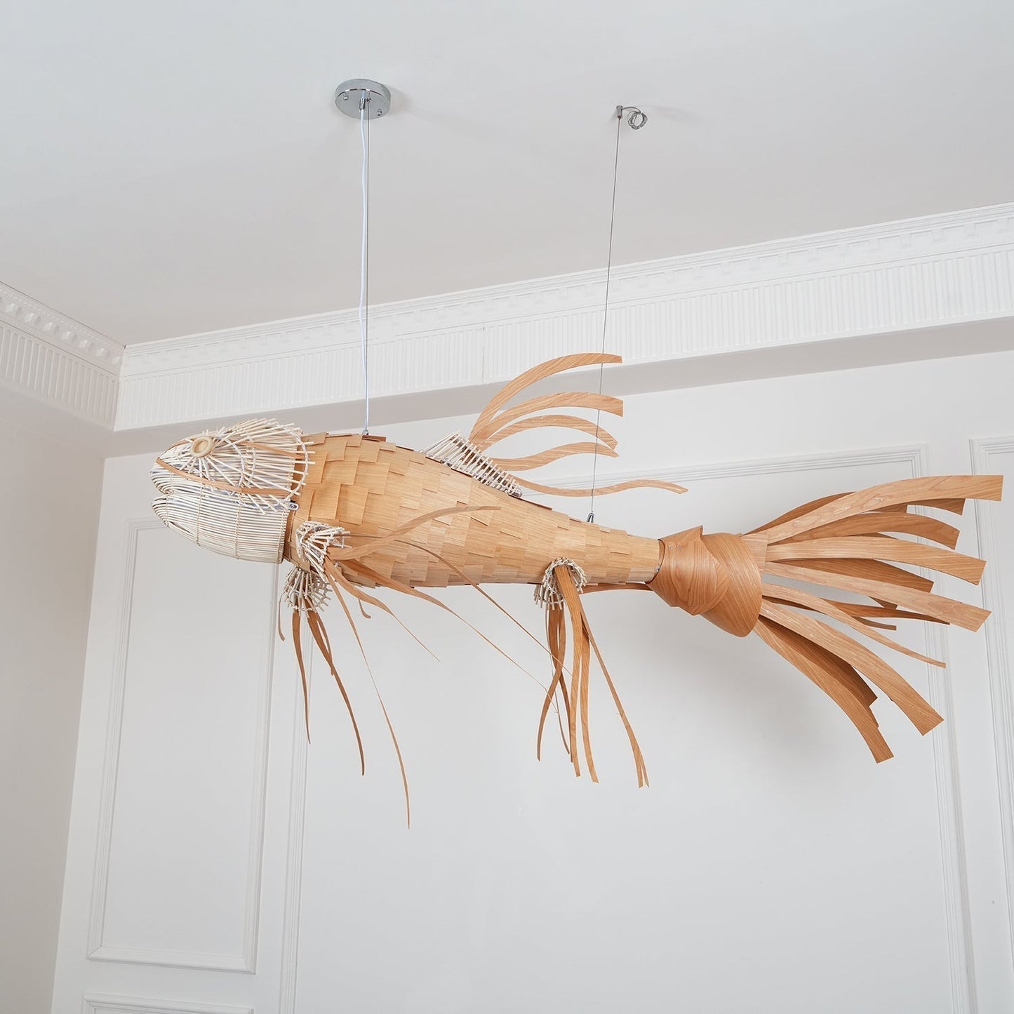 Koi Crystal Spiral Chandelier