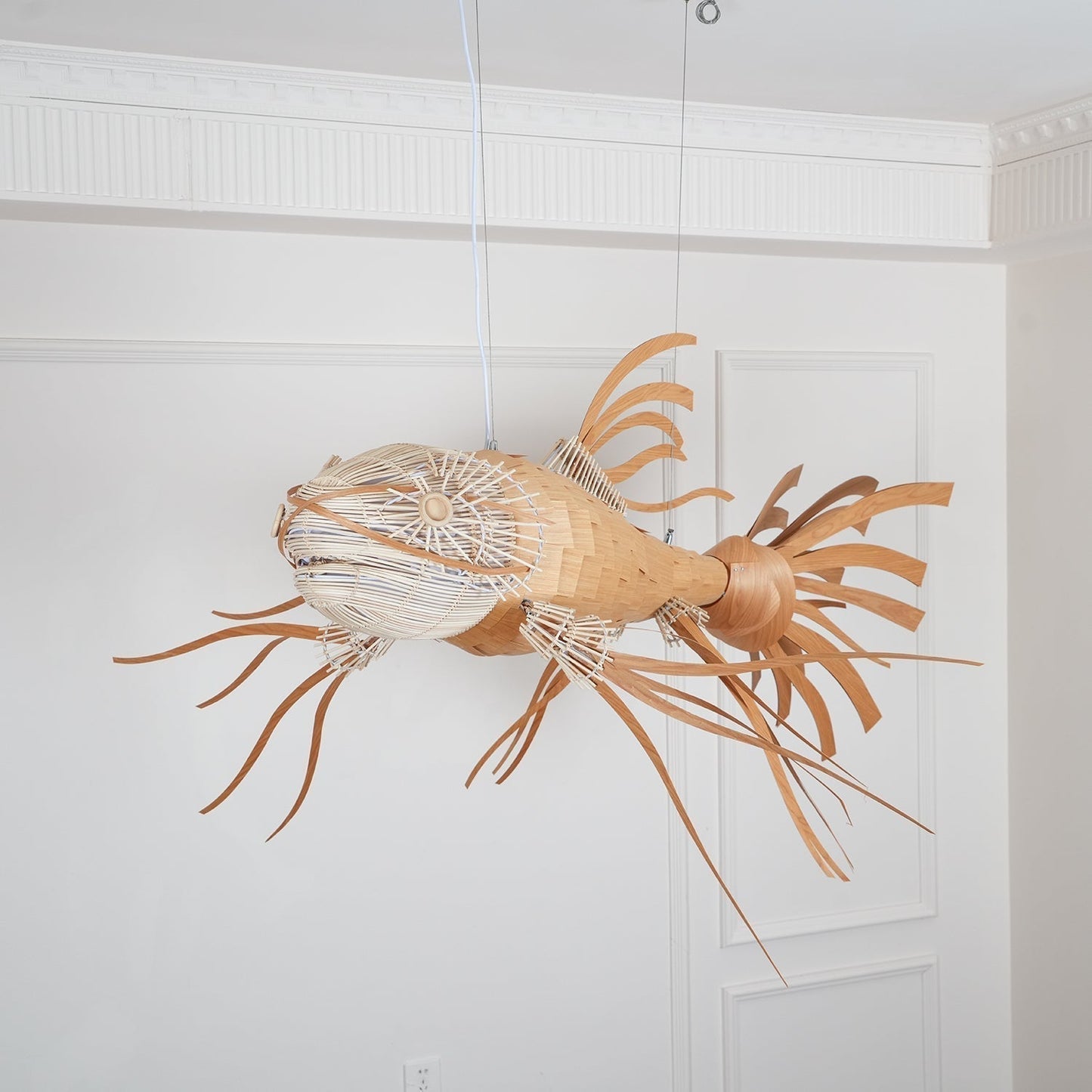 Koi Crystal Spiral Chandelier